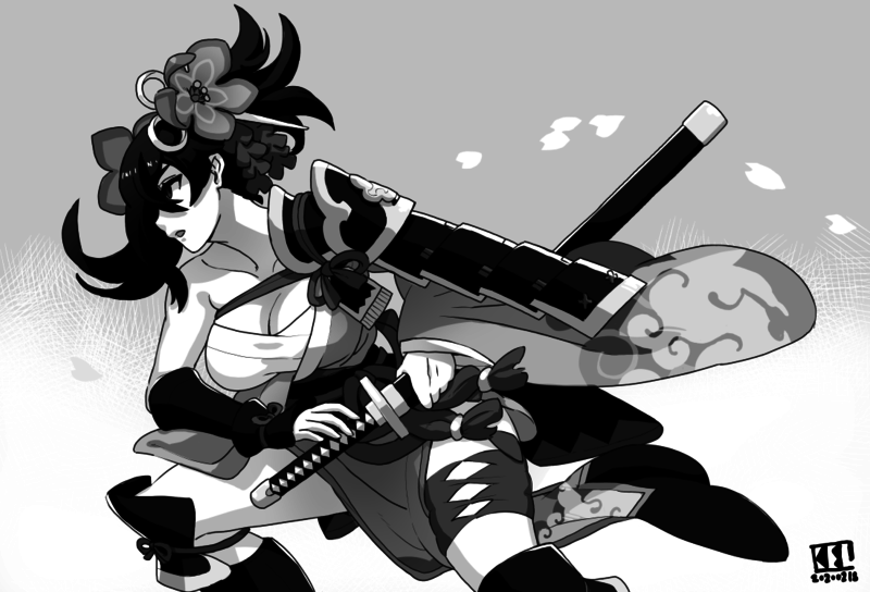 Black and White - Anime Character