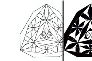 Triad Geometry Tattoo Stencil