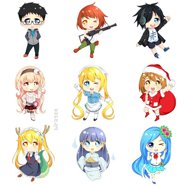 Colored Chibi Anime Style