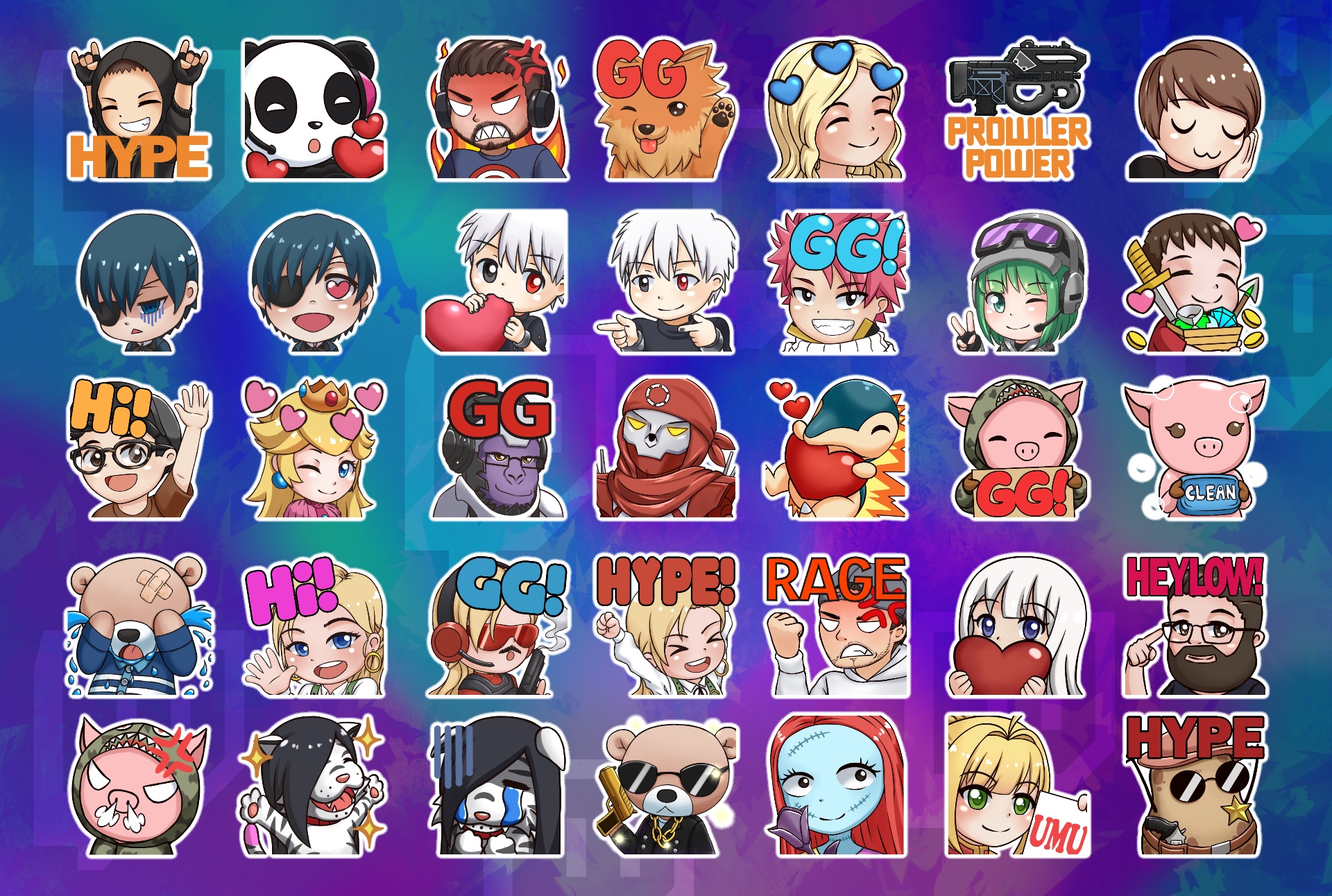 Custom Twitch Emotes - Artists&Clients