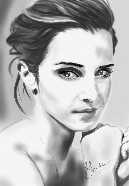 Digital painting of Photographs