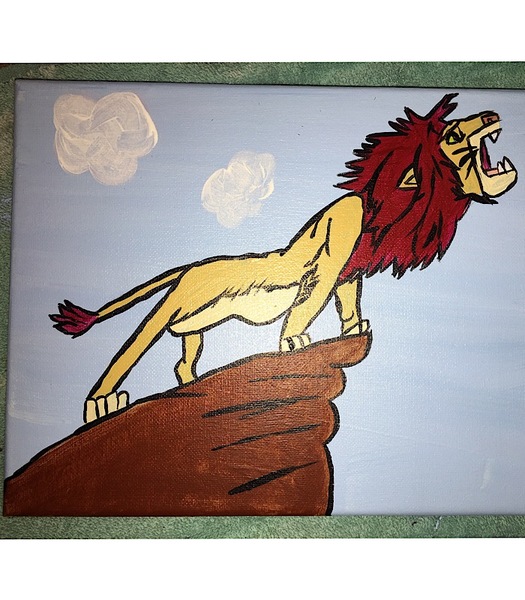 Acrylic Lion King Simba Painting