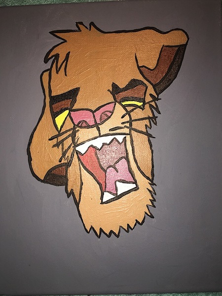 Acrylic The lion King Simba Painting 
