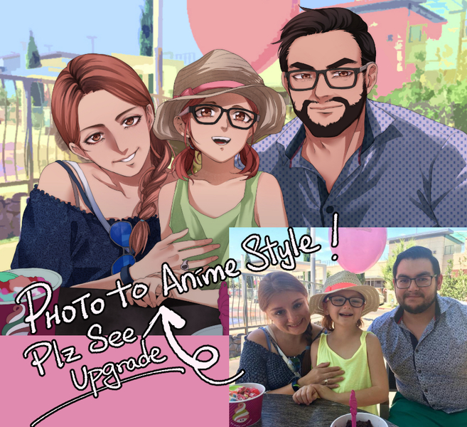 Family/Friends photo to Anime style