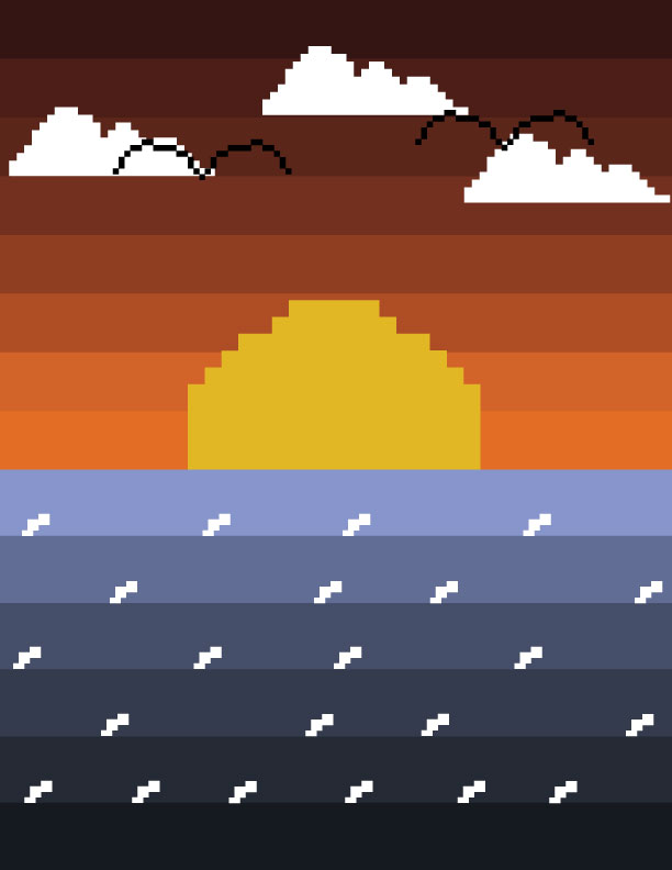 pixel art, with background and scene!! - Artists&Clients