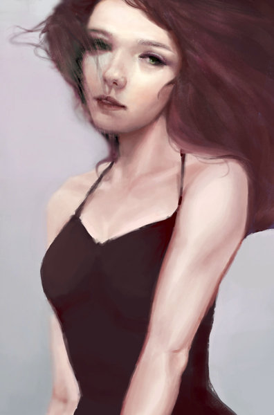 Colored Digital Portrait Waist-Up