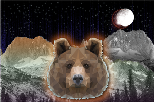 Low Poly abstract portraits