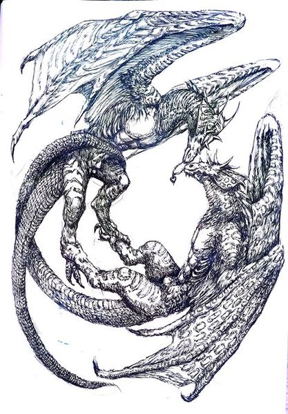 Monster art commission : Sketch