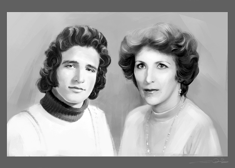 Vintage Couple Portrait 
