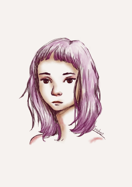 Sketch Portrait | Minimal Colour