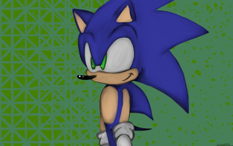 Sonic and OC Character(s)-Full or Half Body-Digital Oil Paint-Simple Background