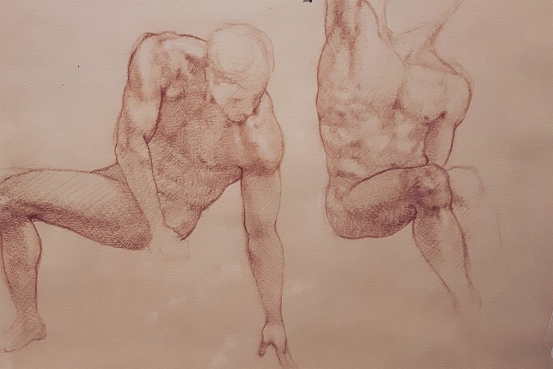 Figure studies in the style of the Old Masters