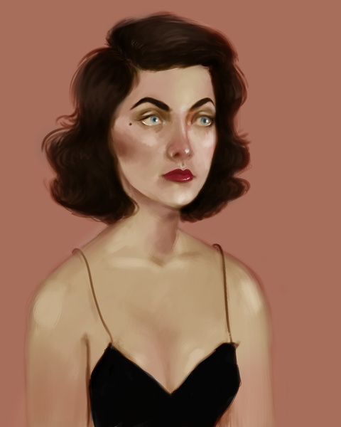 WAIST UP SEMI REALISTIC PORTAIT