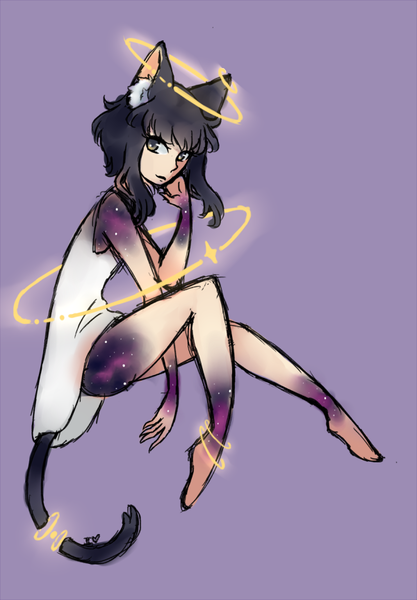 Colored sketch full-body