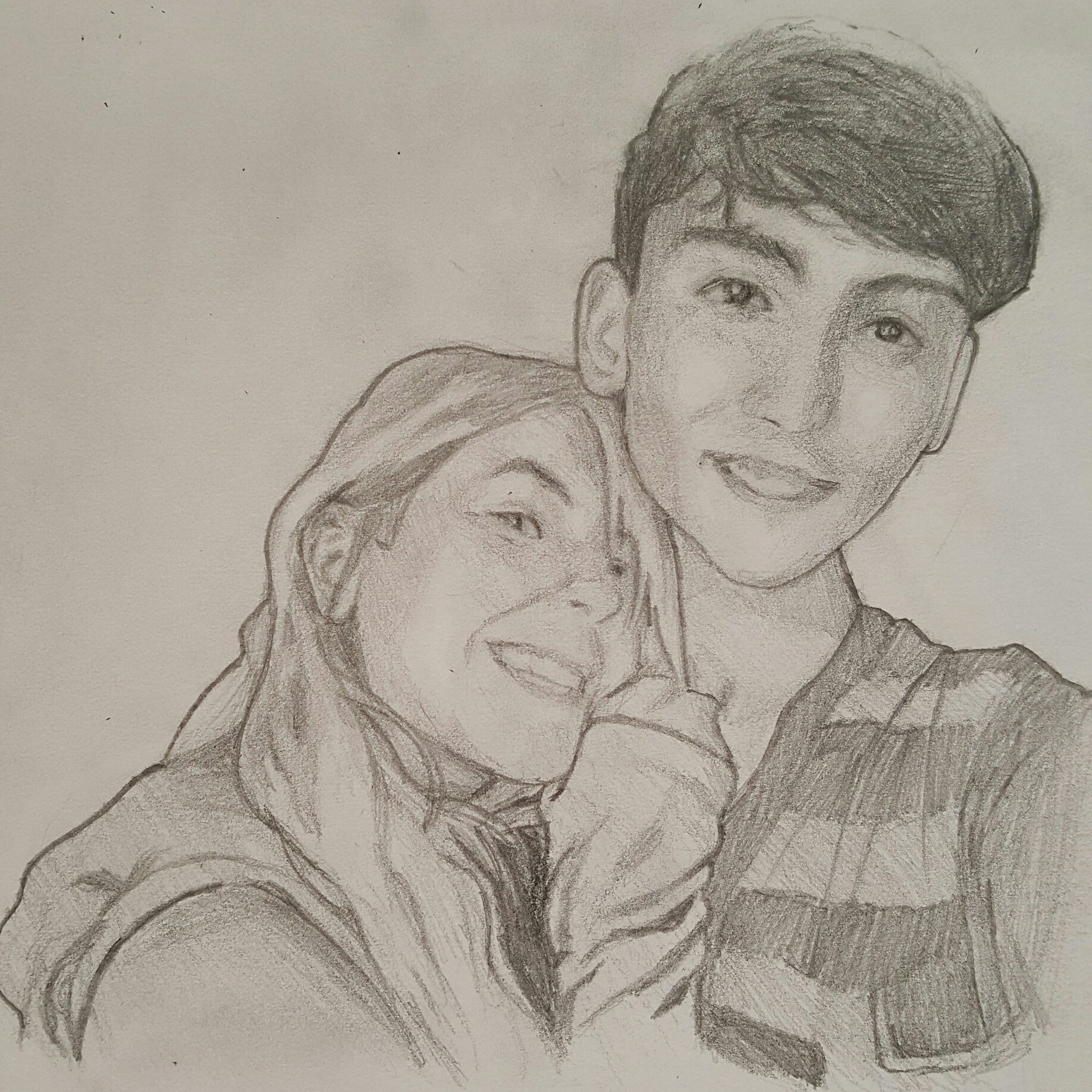 Traditional Pencil Portrait Artists&Clients