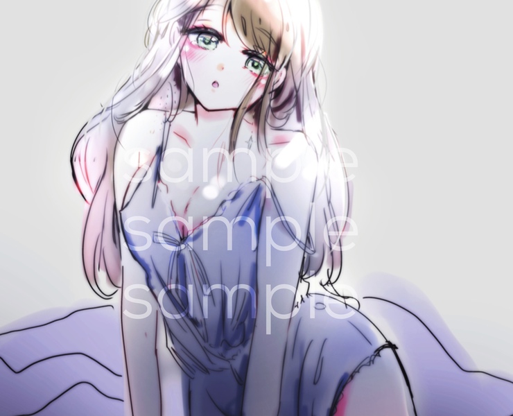 Sexy NSFW Drawing colored anime style