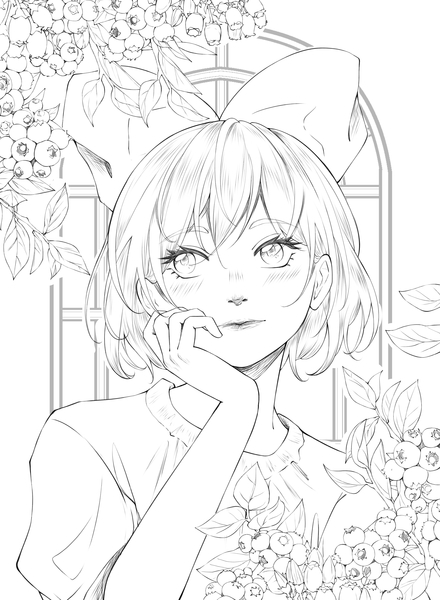 Bust Up Lineart