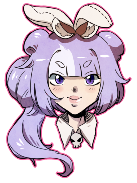 Colored chibi headshot