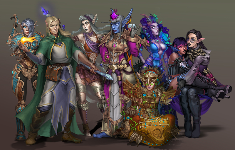 GROUP CHARACTER ILLUSTRATION