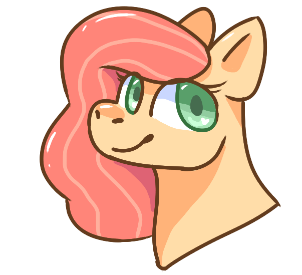 Colored Pony Headshot