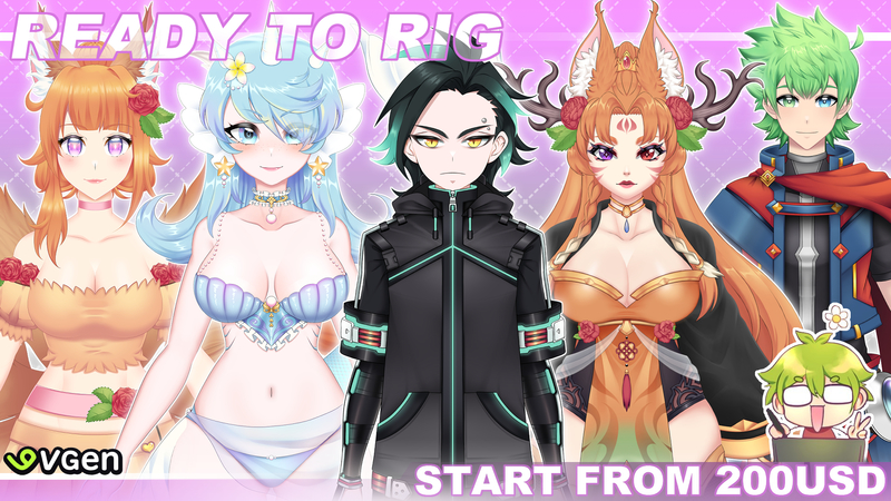 Vtuber Model Ready to Rig