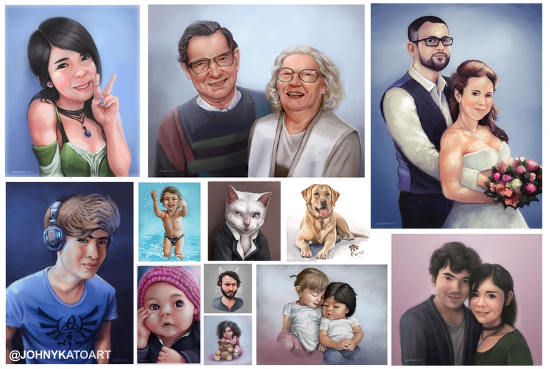 digital painting portraits People/Pets