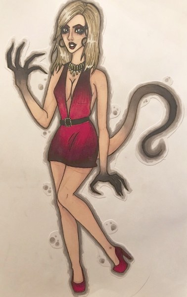 Colored image full body