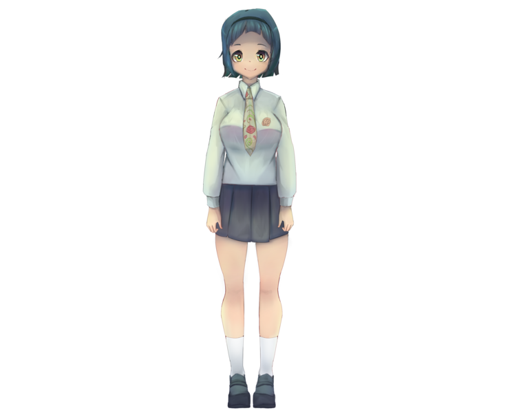 Character full body f-view anime style