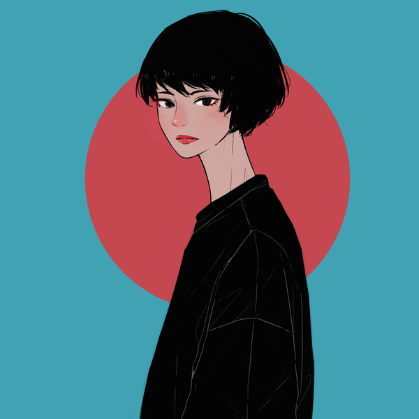 80's Japanese style with simple color