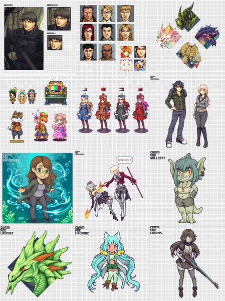Detailed Pixel Art Figure and Avatar