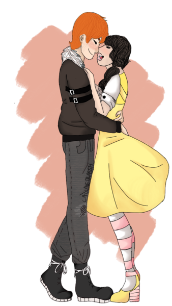 Colored Fullbody Couple