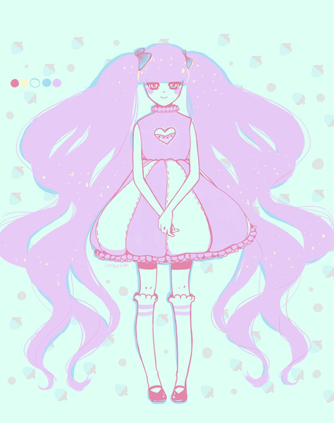 90s Anime Girl Pastel Pink Art Poster Graphic by Yvaine · Creative Fabrica