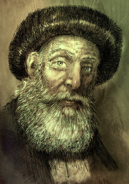 Colored Portrait Sketch