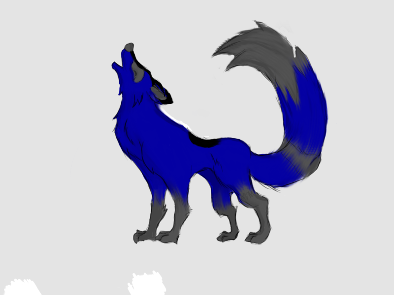 Wolf FullBody Colored