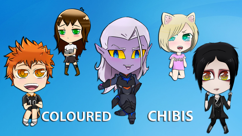 Full body - Coloured Chibis