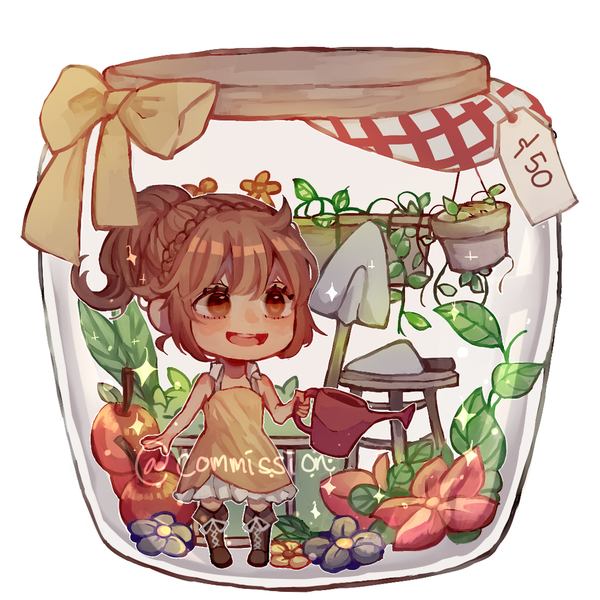 Character in a jar
