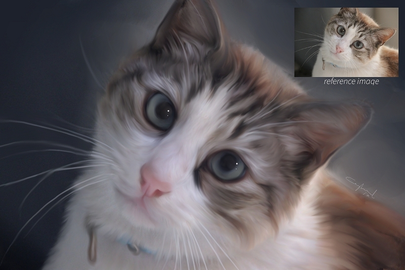 Realistic Digitally Painted Pet/Animal portraits