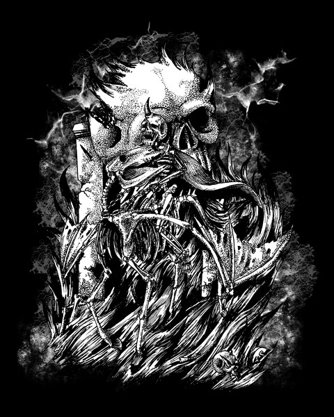 dark gothic illustration