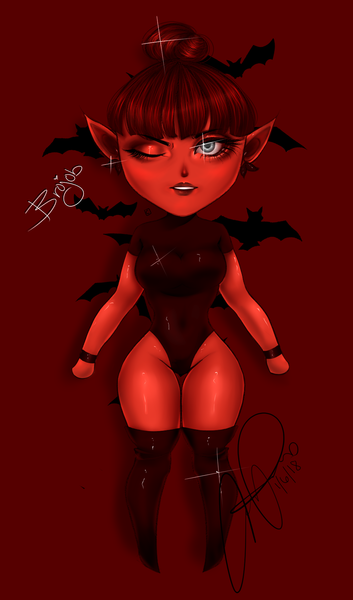 Colored Semirealistic Chibi