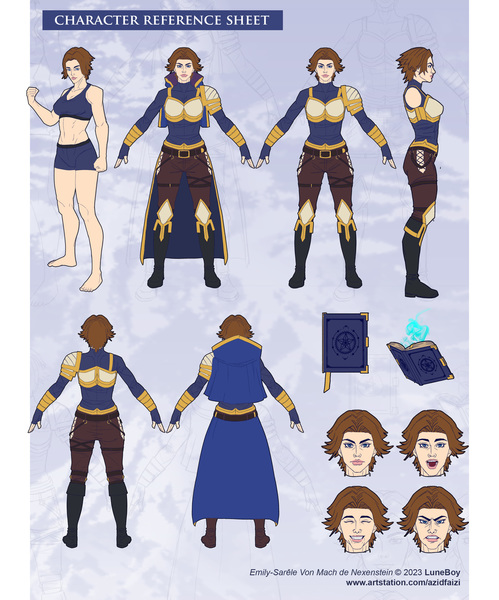 CUSTOME CHARACTER REFERENCE SHEET