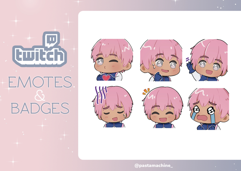 6 Twitch Emotes pack