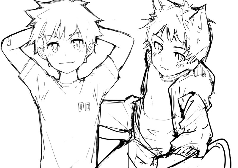 Shota sketches and linearts