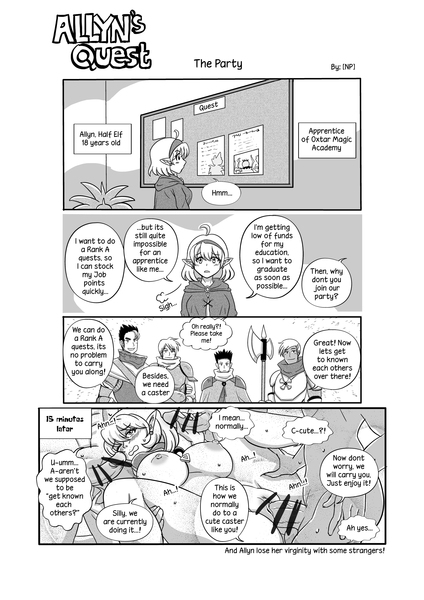 NSFW 4 panel manga
