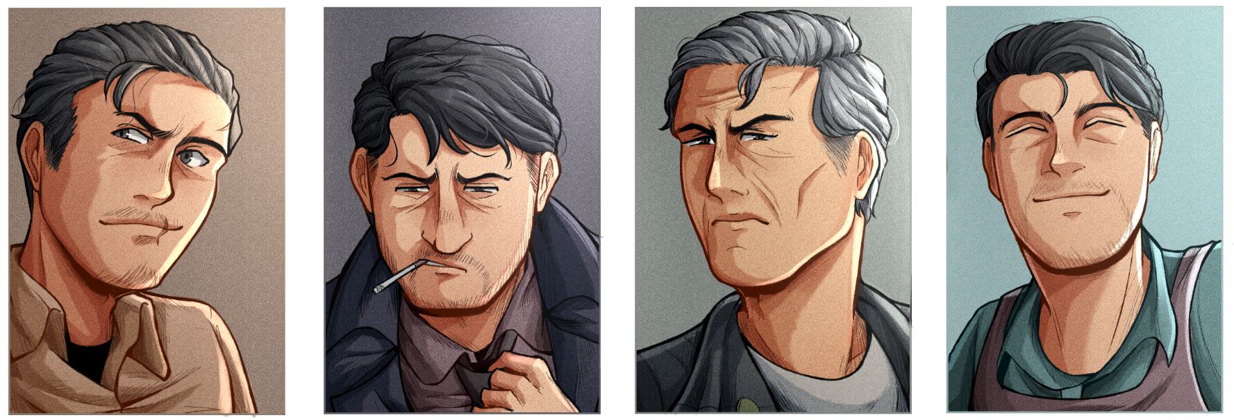 Bust up Digital art. Artists&Clients