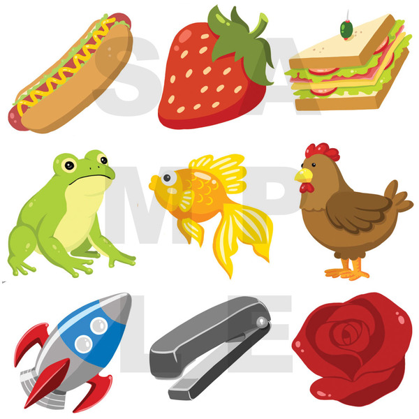 Cute Object Arts for game assets, icon, avatars, etc