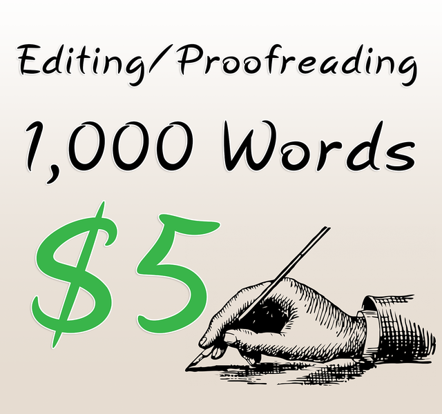 Proofread and Edit 1000 Words