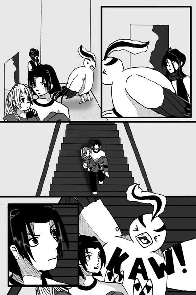 1 page comic - Black and white