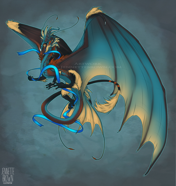 Colored Realistic Dragon Commission