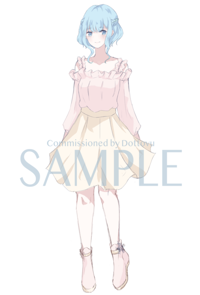 Anime Colored Sketch Full-Body