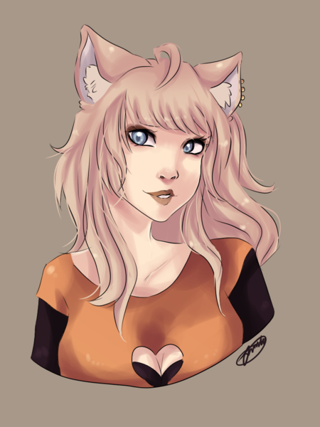 simple shaded human BUST